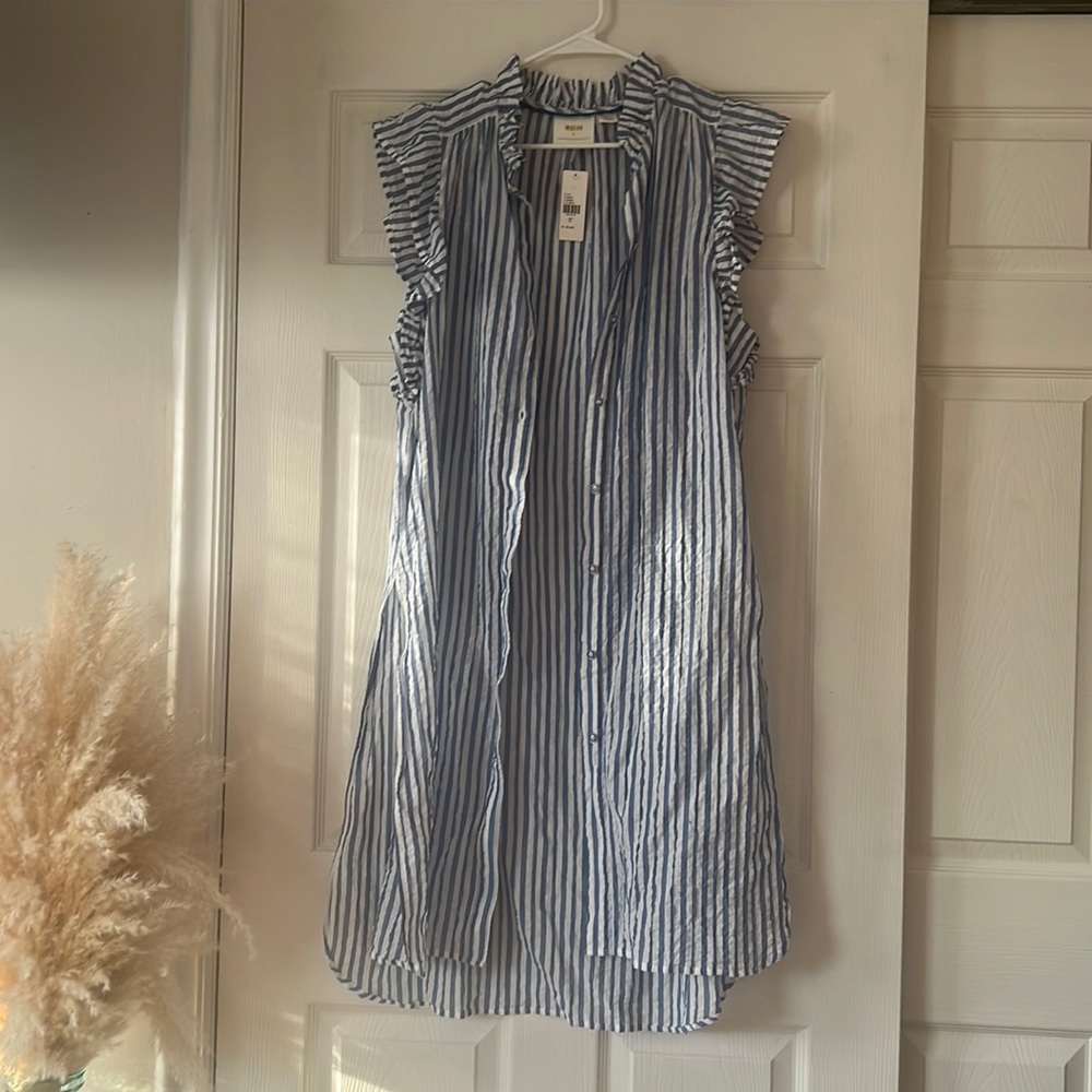 Maeve by Anthropologie striped button down tunic